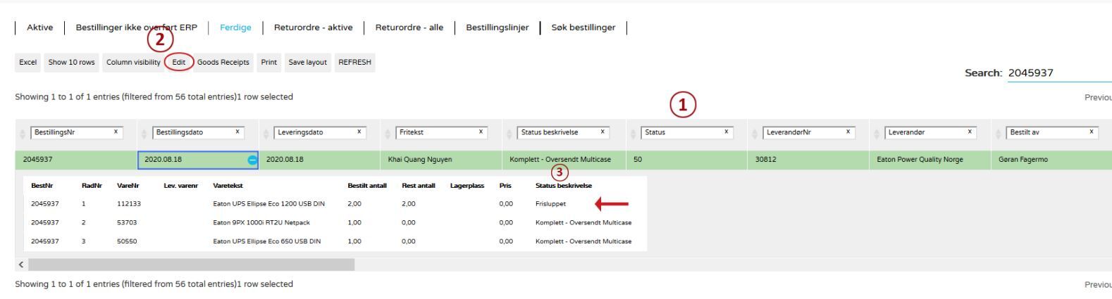 DW Multicase Innkjop Eksempel 2