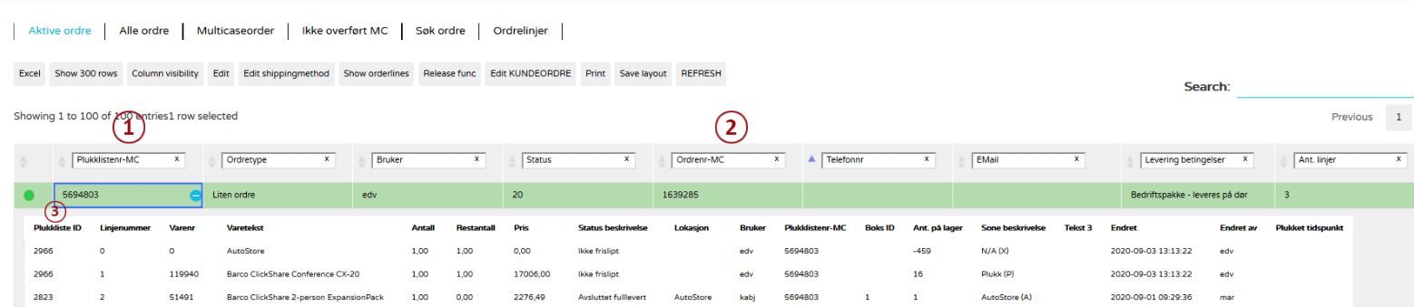 DW Multicase Ordre Eksempel