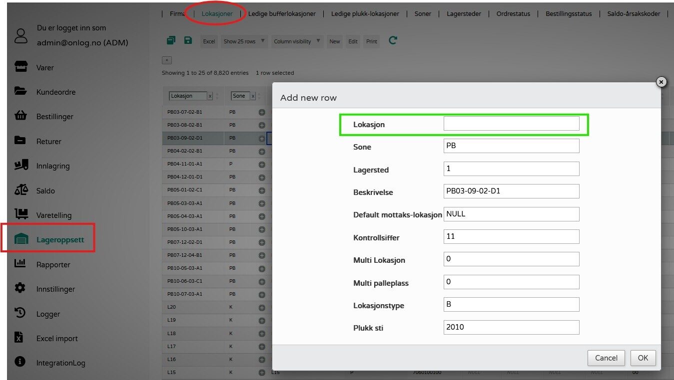 Lokasjon Legg Til 01
