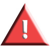 Exclamation triangle red