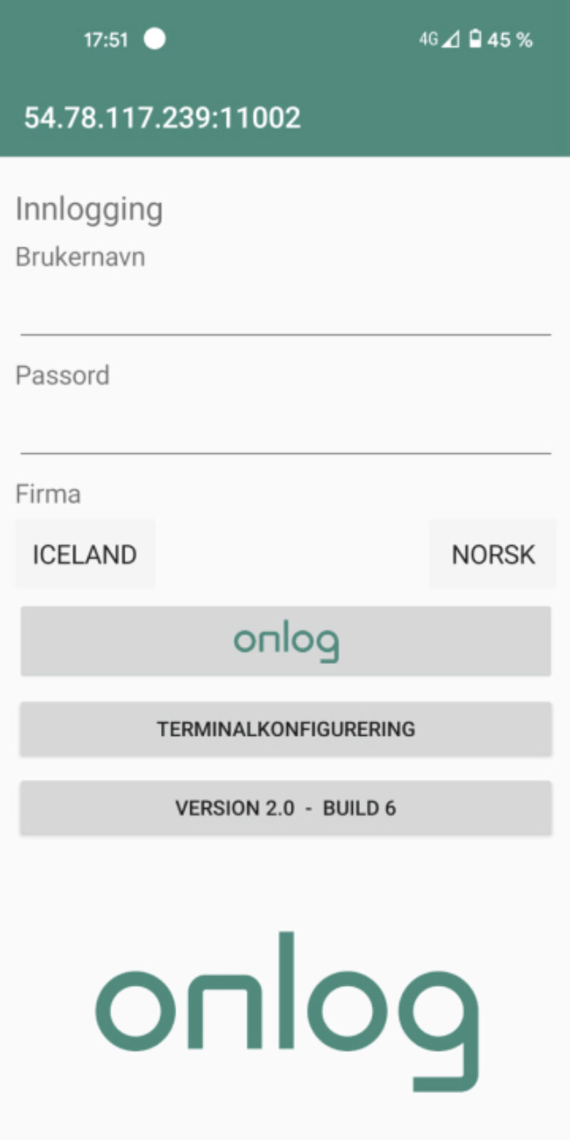 App Innlogg